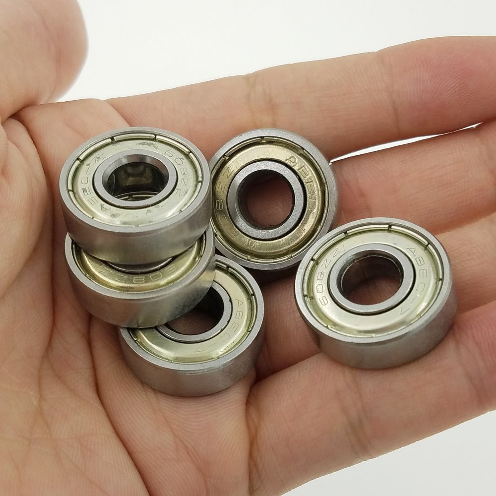 Sackorange 608 ZZ Skateboard Bearings, Double Shielded,8x22x7 Miniature Ball Bearings(Pack of 20)