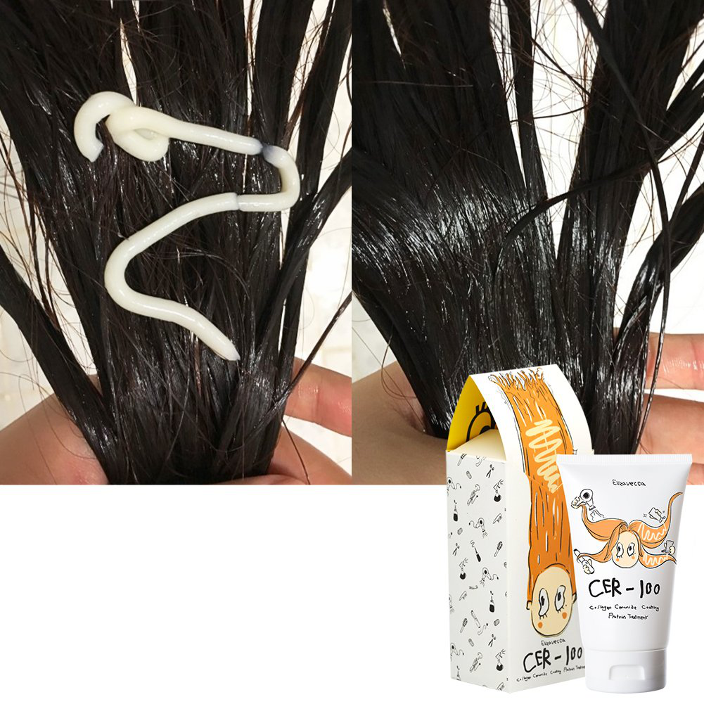 Elizavecca CER100 Collagen Coating Hair Protein Treatment 100ml hair treatment before and after hair pack before and after hair mask, Limited Edition, 3.3 Fl Oz (BizAU_121)