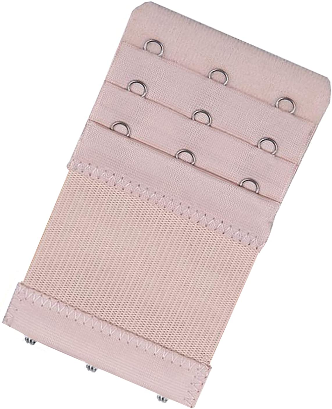 Bra Extender 3 Hooks 3 Rows Elastic Bra Band Hook Strap Extensions for Women, Pack of 4