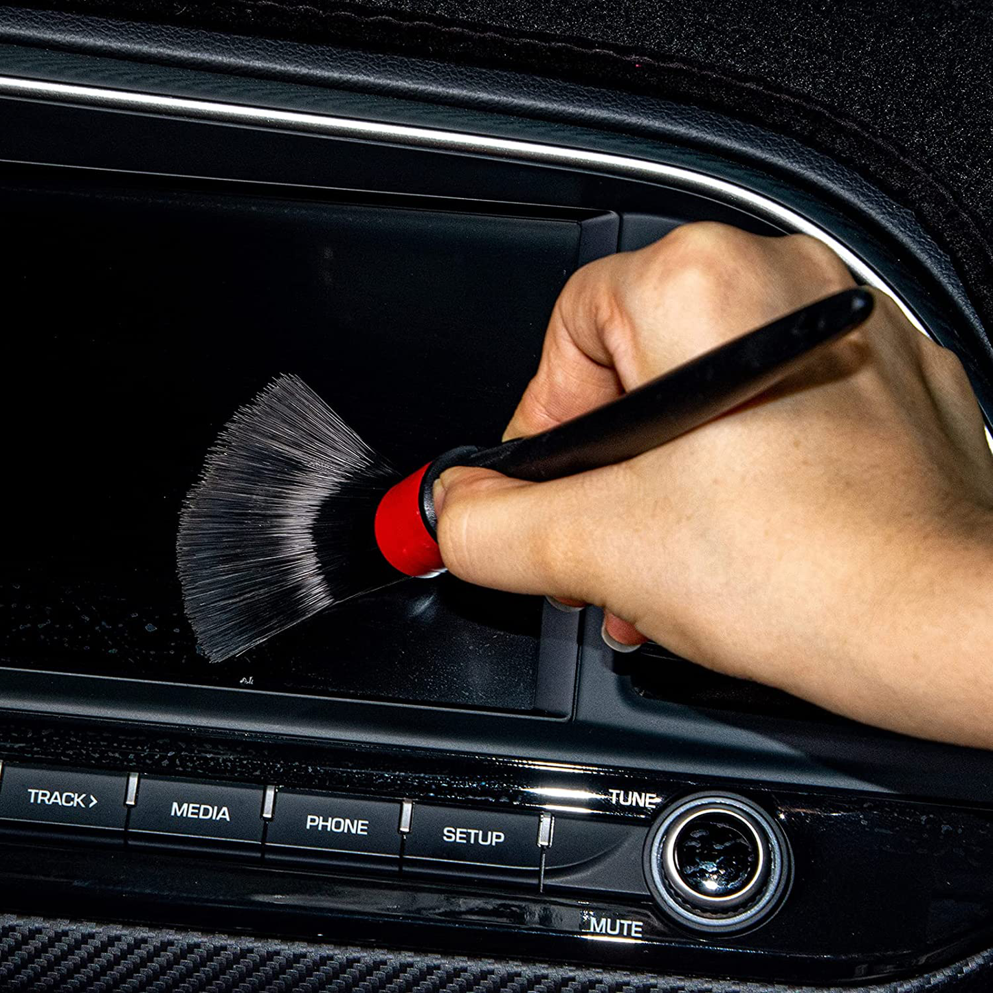12 Pcs Car Cleaning Tools Kit with 4x Car Detailing Brush and Scrub Brush, Drill Cleaning Brush Attachment, Car Cleaning Tools for Cleaning Wheels,Rims,Tires, Interior, Exterior,Air Vents,Dashboard