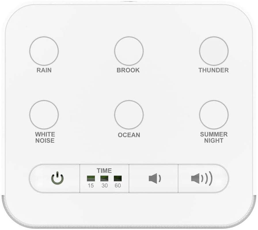 Big Red Rooster 6 Sound White Noise Machine | Sound Machine for Sleeping | Portable White Noise Machine for Office Privacy | Travel Sound Machine Baby | Plug in Or Battery Operated