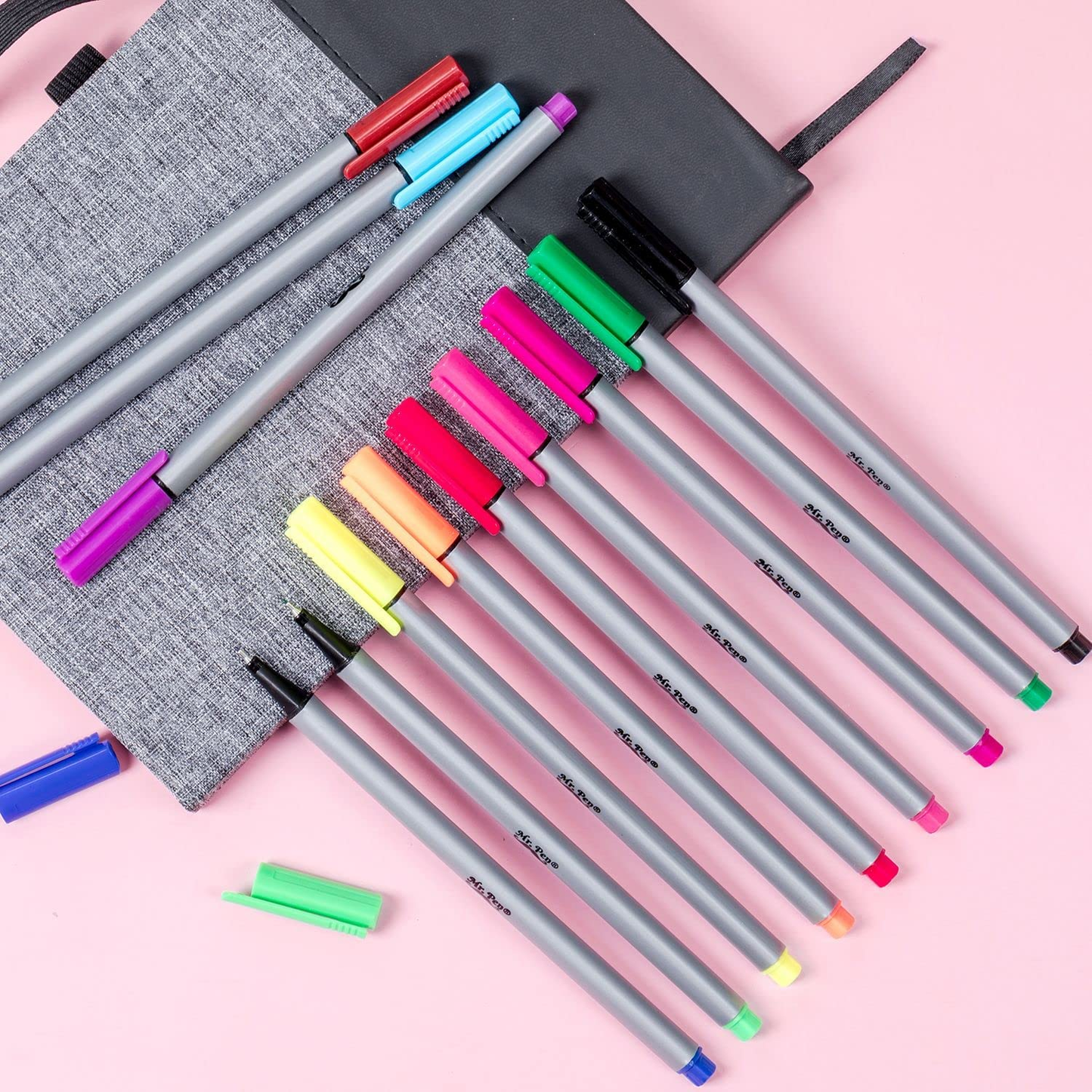 Mr. Pen- Fineliner Pens, 12 Pack, Pens Fine Point, Colored Pens, Journal Pens, Bible Journaling Pens, Journals Supplies, School Supplies, Pen Set, Art Pens, Writing Pens, Fine Tip Markers, Bible Pens