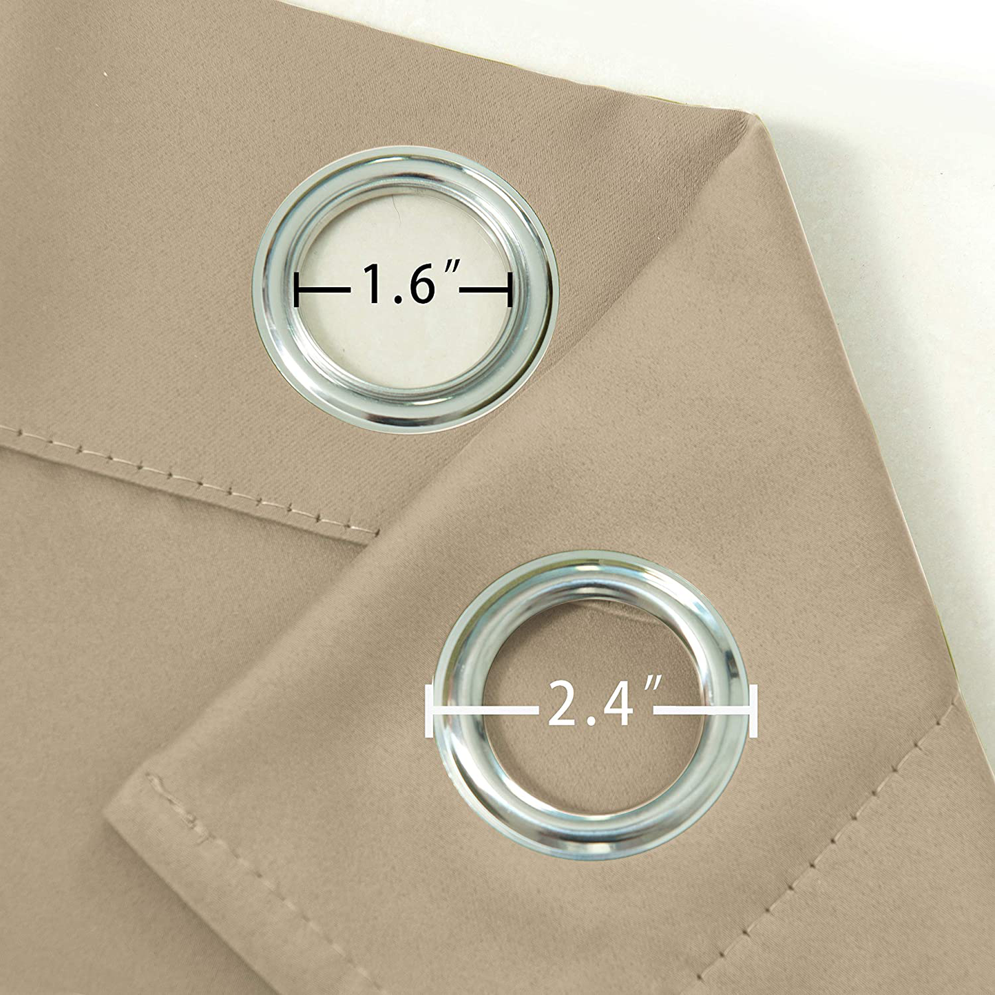 LEMOMO Olive Green Thermal Blackout Curtains/52 x 108 Inch/Set of 2 Panels Room Darkening Curtains for Bedroom