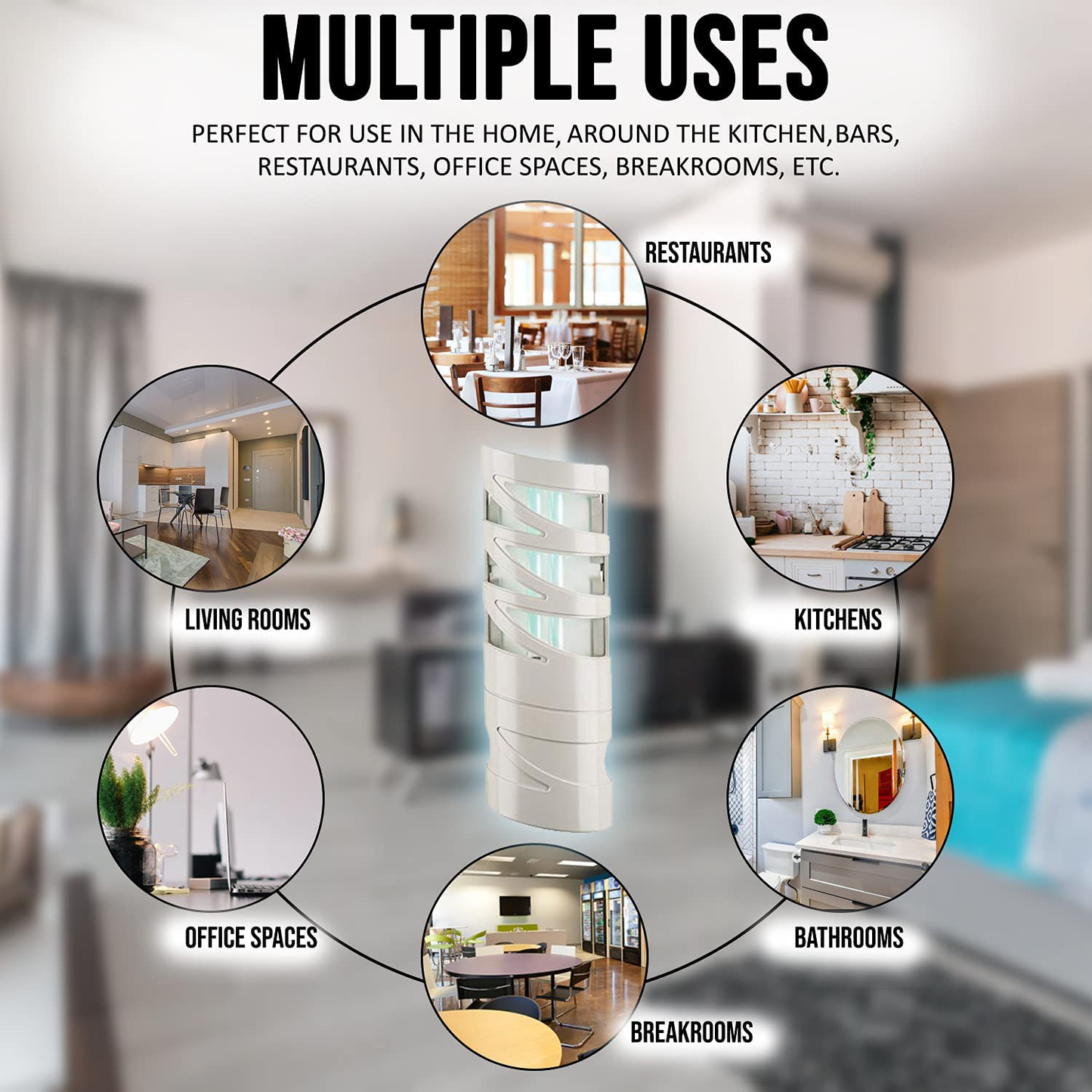 Gardner FlyWeb Classic Fly Light – Attract and Trap Fruit Flies, Mosquitoes, and other Flying Insects – Plugs into Outlet – Non-Toxic Glueboard – Great for Homes, Kitchens, Bedrooms, Offices, Workspaces – 9 Watt UV – Made in USA