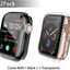 [2-Pack] Julk Case for Apple Watch Series 6 / SE/Series 5 / Series 4 Screen Protector 44mm, Overall Protective Case TPU HD Ultra-Thin Cover