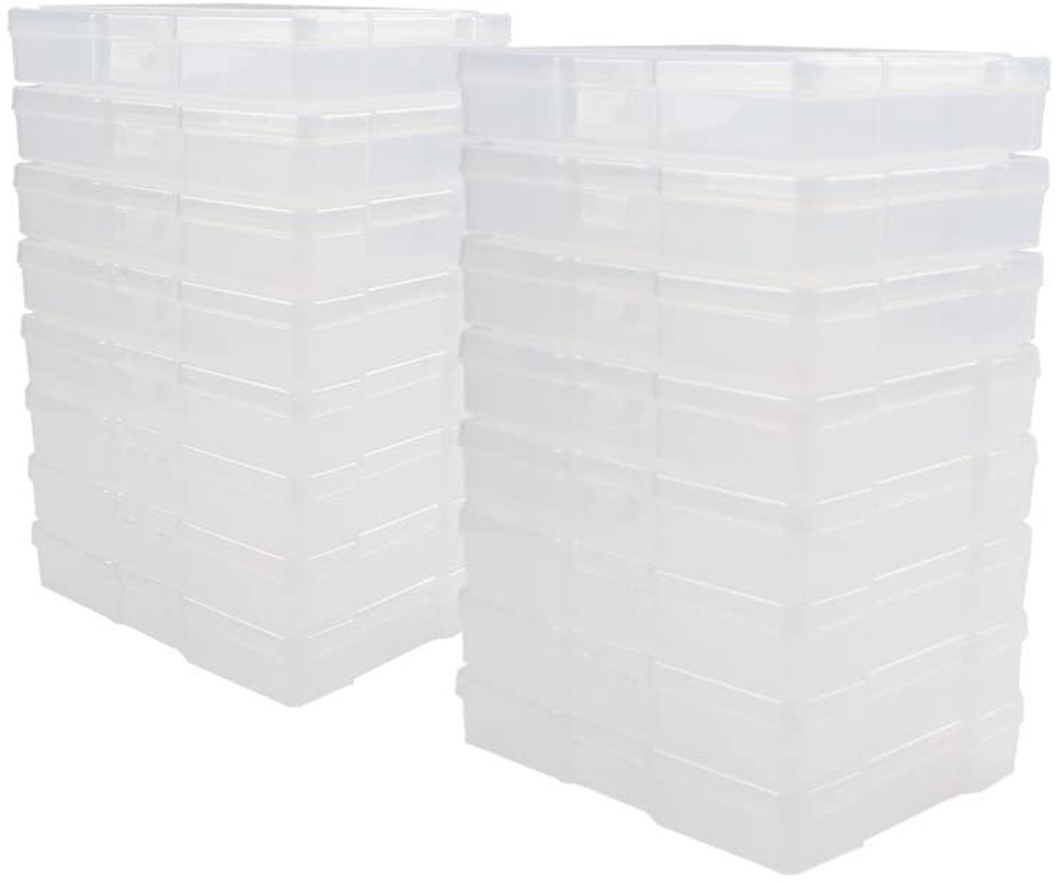 Photo Case 4" x 6" Photo Box Storage - 16 Inner Photo Keeper Photo Organizer Cases Photos Storage Containers Box for Photos