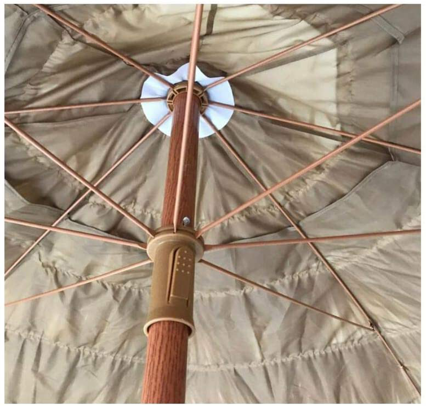 Impact Canopy 8' Hawaiian Tiki Umbrella, Pool Patio Beach Umbrella, Thatched Tiki