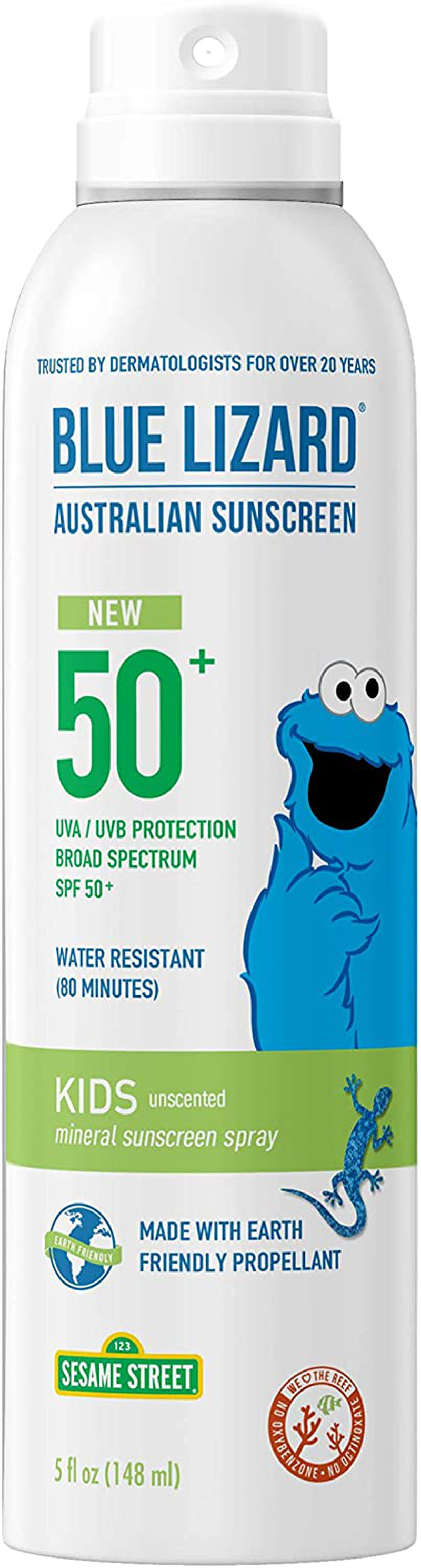 Blue Lizard Kids Mineral Sunscreen Stick with Zinc Oxide, SPF 50+, Water Resistant, UVA/UVB Protection - Easy to Apply, Fragrance Free.5 oz