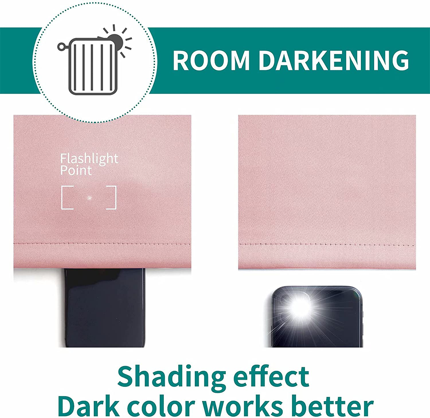 BGment Blackout Curtains - Grommet Thermal Insulated Room Darkening Bedroom and Living Room Curtain, Set of 2 Panels (38 x 45 Inch, Purple)