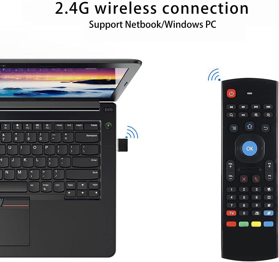 MX3 Air Mouse Mini Keyboard Wireless Remote, 2.4G Multifunctional Fly Mouse with Infrared Learning for Android Smart TV Box, 3-Gyro and 3-Gsensor, Projector HTPC Mini PC, PS3/4 Xbox 360
