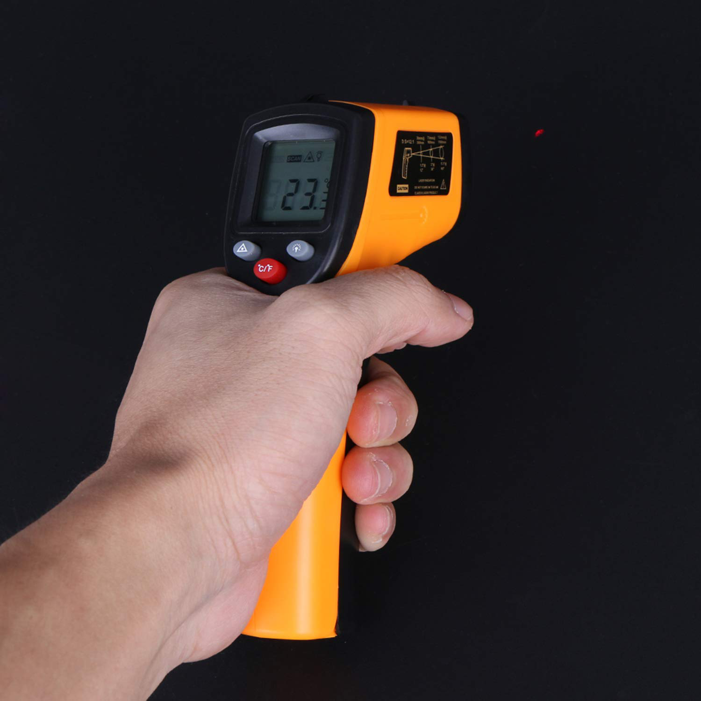 Goolrc Digital Infrared Thermometer Laser Temperature Gun -50-380°C/-58℉-716℉ Non-Contact with Backlight