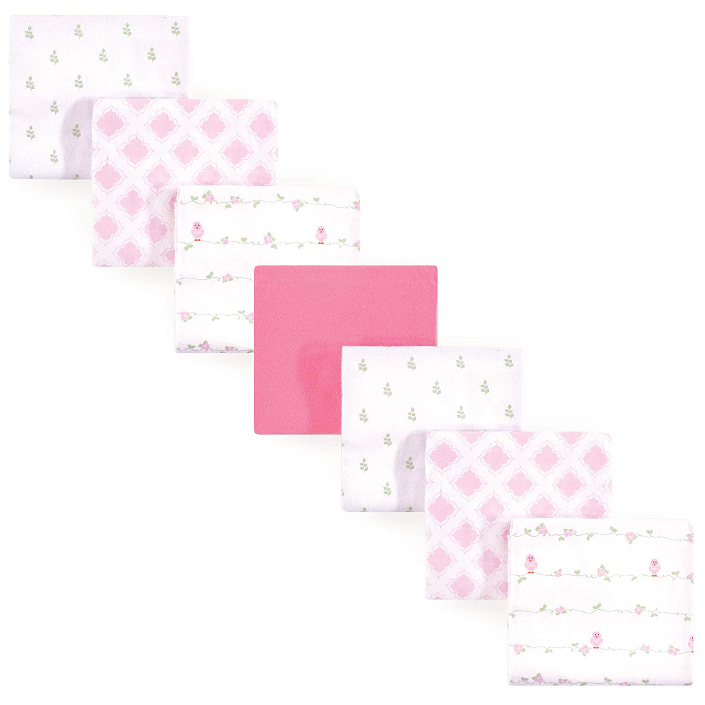 Luvable Friends Unisex Baby Cotton Flannel Receiving Blankets Bundle, Abc, One Size