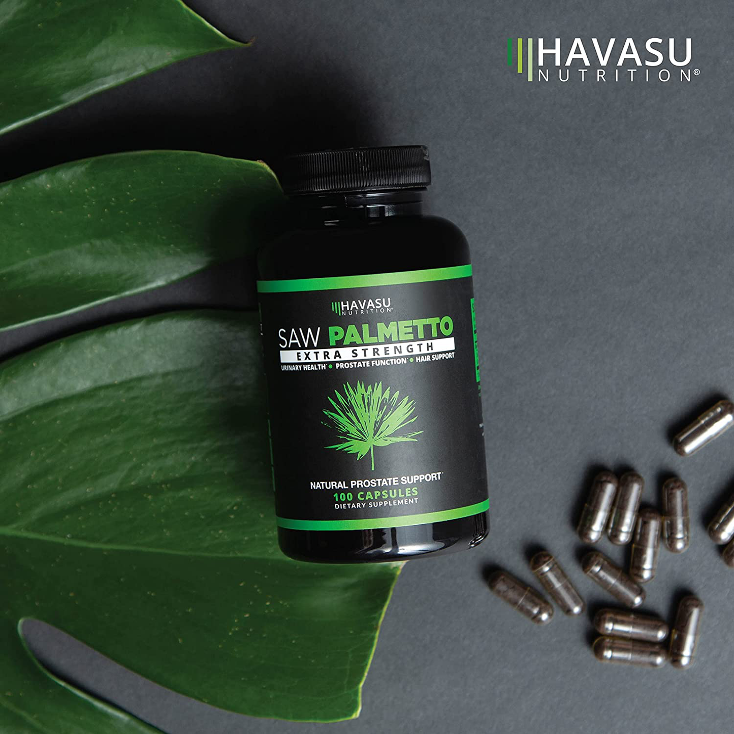 Saw Palmetto Prostate Supplements for Men as Potent DHT Blocker for Hair Growth and Beta Blocker to Decrease Frequent Urination (100 Count, Day Time)