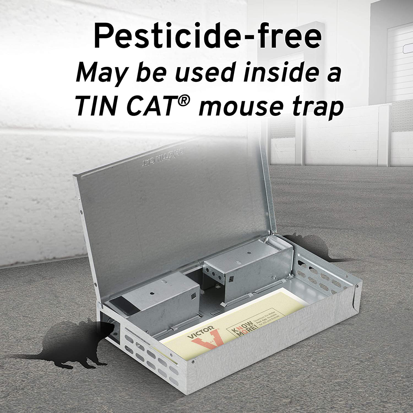 Victor M309 72 Pack Insect & Mouse Glue Board, White