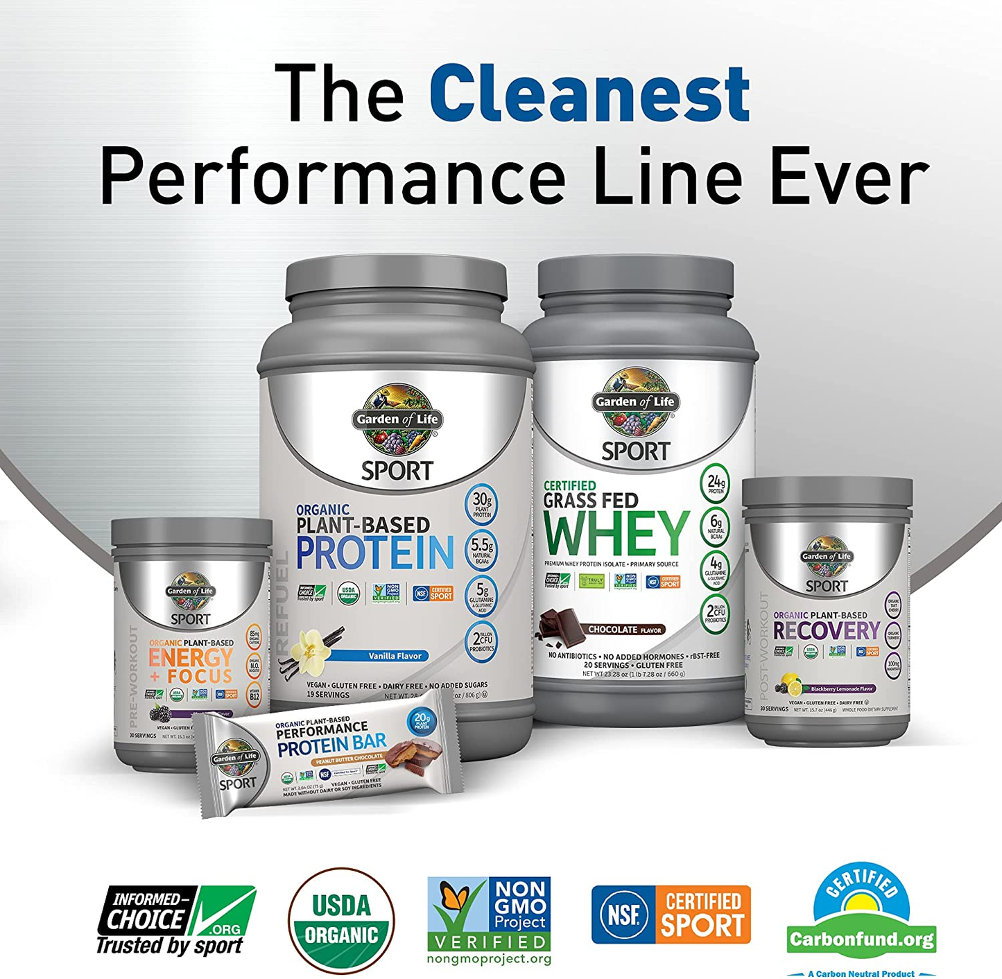 Organic Vegan Sport Protein Powder, Chocolate - Probiotics, Bcaas, 30G Plant Protein for Premium Post Workout Recovery, NSF Certified, Keto, Gluten & Dairy Free, Non GMO, Garden of Life - 19 Servings