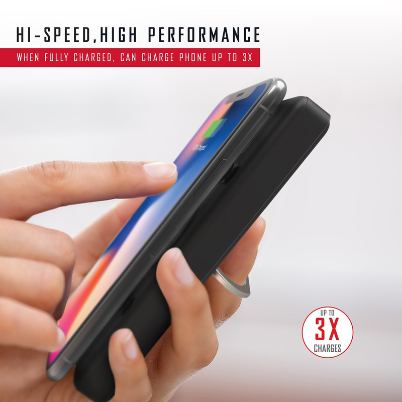 10K Plus, 3-In-1 10,000 mAh Portable Charger with High-Speed Wireless Charging