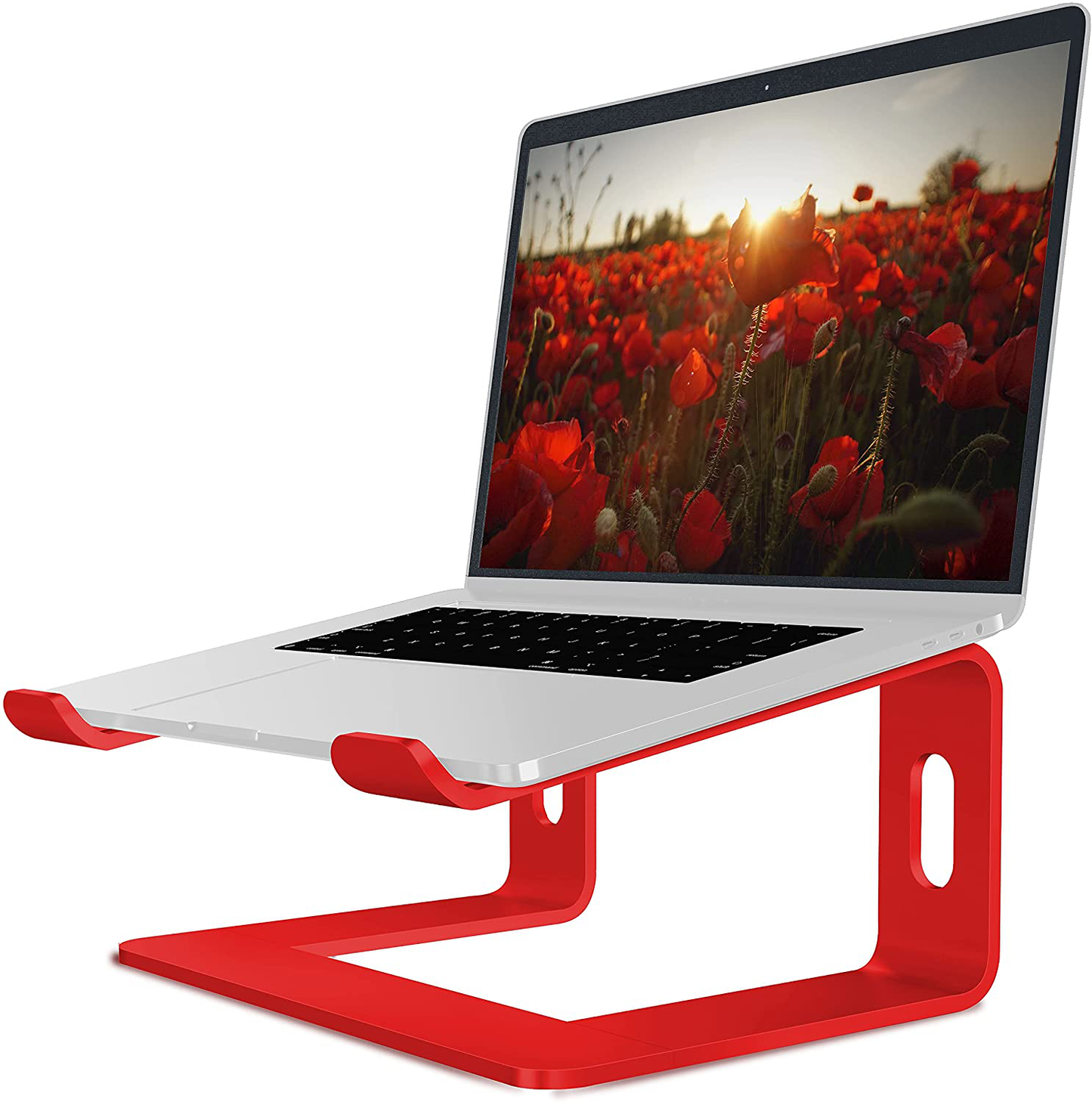 Soundance Laptop Stand, Aluminum Computer Riser, Ergonomic Laptops Elevator for Desk, Metal Holder Compatible with 10 to 15.6 Inches Notebook Computer