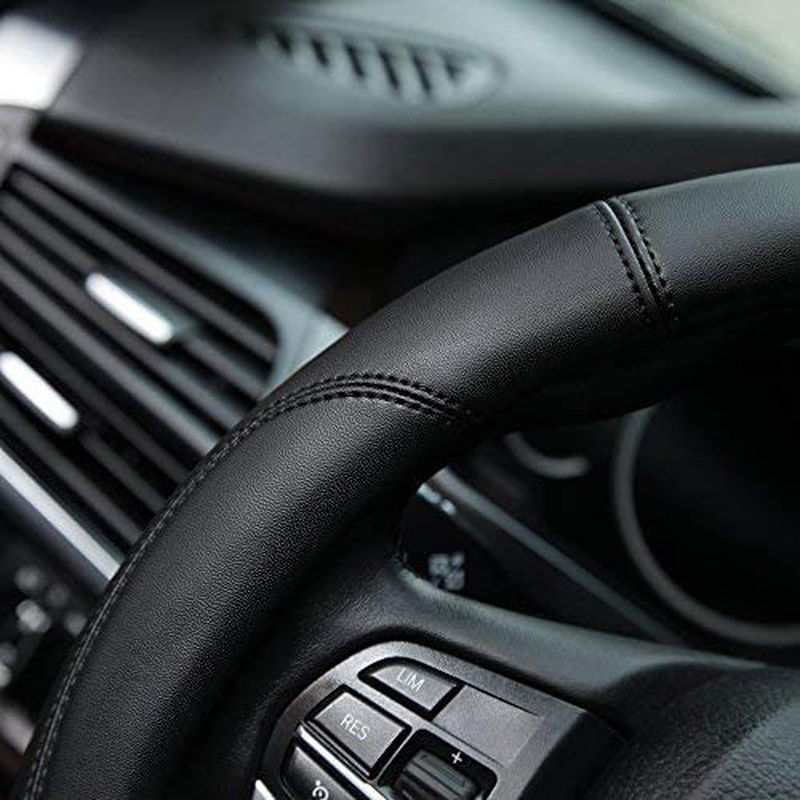 Valleycomfy Microfiber Leather Steering Wheel Covers