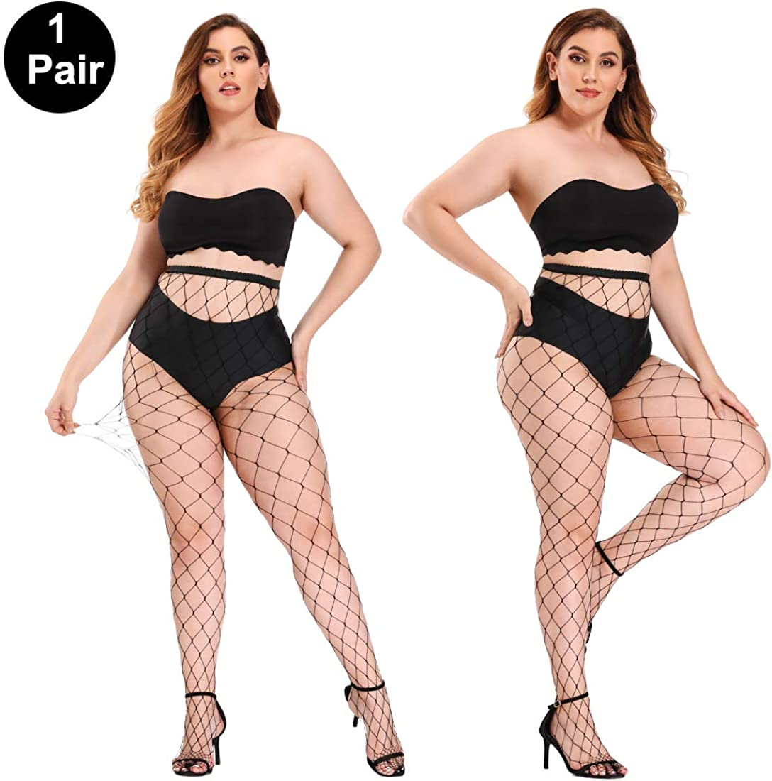 Akiido High Waist Tights Fishnet Stockings Thigh High Stockings Pantyhose