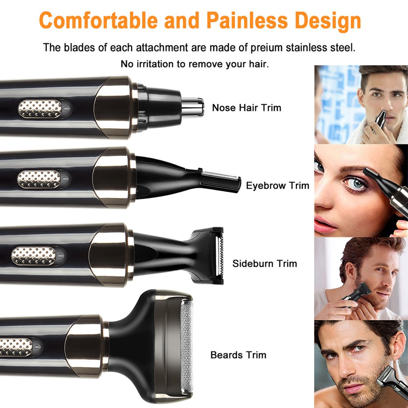 4in1 Rechargeable Waterproof Electric Shaver Kit