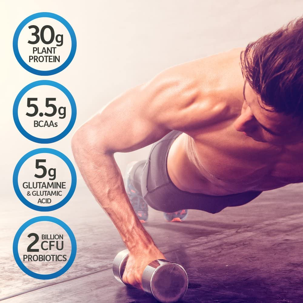 Organic Vegan Sport Protein Powder, Chocolate - Probiotics, Bcaas, 30G Plant Protein for Premium Post Workout Recovery, NSF Certified, Keto, Gluten & Dairy Free, Non GMO, Garden of Life - 19 Servings