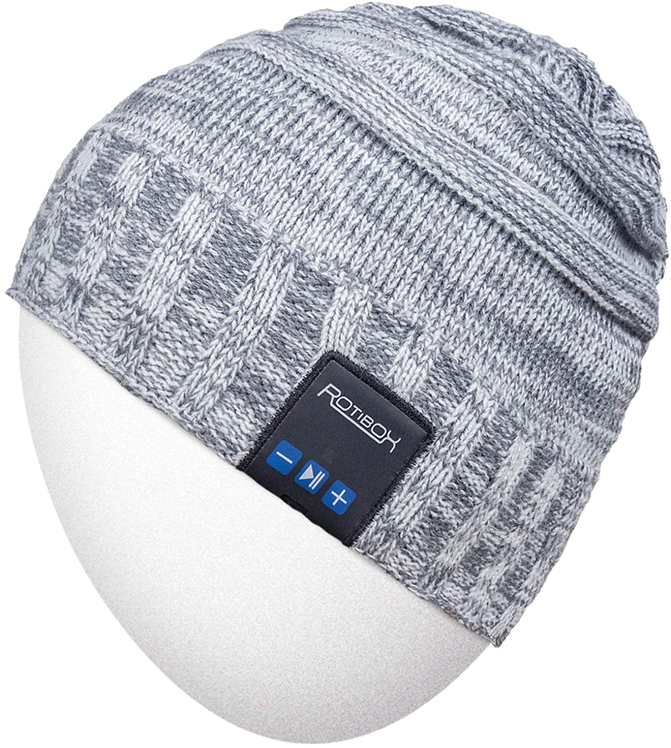 Rotibox Bluetooth Beanie Hat Wireless Headphone for Outdoor Sports Xmas Gifts