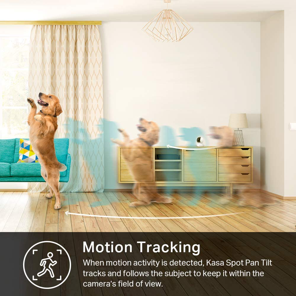Dome Indoor Security Camera by TP-Link, 1080p HD Smart Home Pan/Tilt Camera with Night Vision, Motion Detection for Pet Baby Monitor, Works with Alexa & Google Home