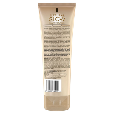 Jergens Natural Glow + FIRMING Self Tanner, Sunless Tanning Lotion for Skin Tone, Anti Cellulite Firming Body Lotion for Natural-Looking Tan, Oz, Fair to Medium, Fresh, 7.5 Fl Oz (Packaging May Vary)