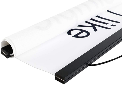 Magnetic Poster Hanger Frame, 8x10 8x12 8x24 Light Wood Wooden Magnet Canvas Artwork Print Dowel Poster Hangers Frames Hanging Kit (Black, 8")