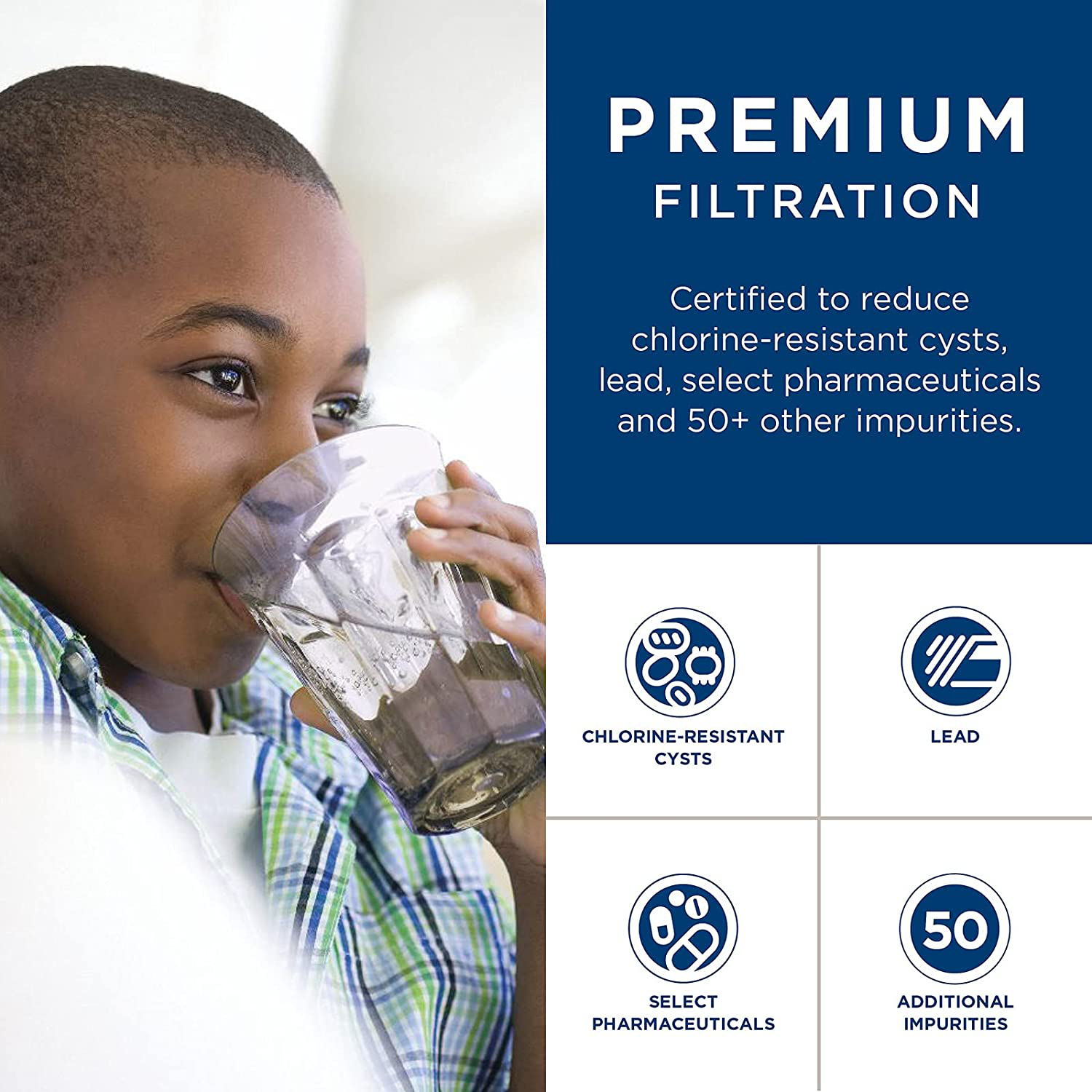 GE XWFE XWF Refrigerator Water Filter, 1 Count (Pack of 1), White