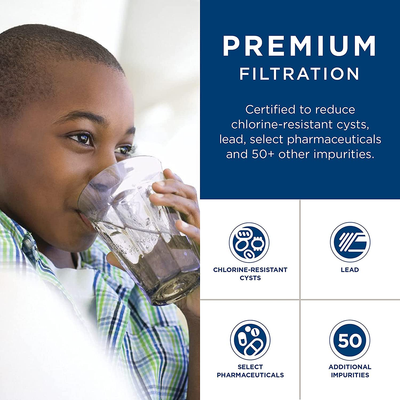 GE XWFE XWF Refrigerator Water Filter, 1 Count (Pack of 1), White