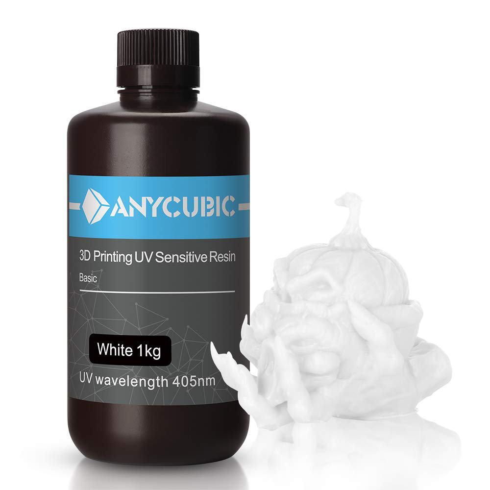 ANYCUBIC 3D Printer Resin, 405nm SLA UV-Curing Resin with High Precision and Quick Curing & Excellent Fluidity for LCD 3D Printing