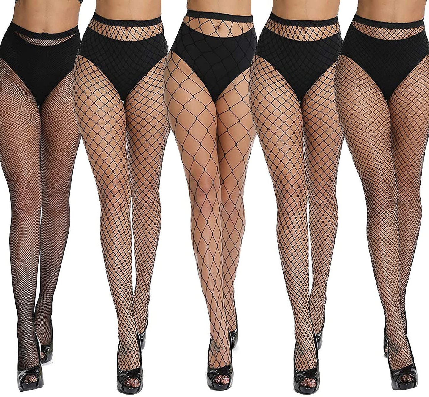 Akiido High Waist Tights Fishnet Stockings Thigh High Stockings Pantyhose