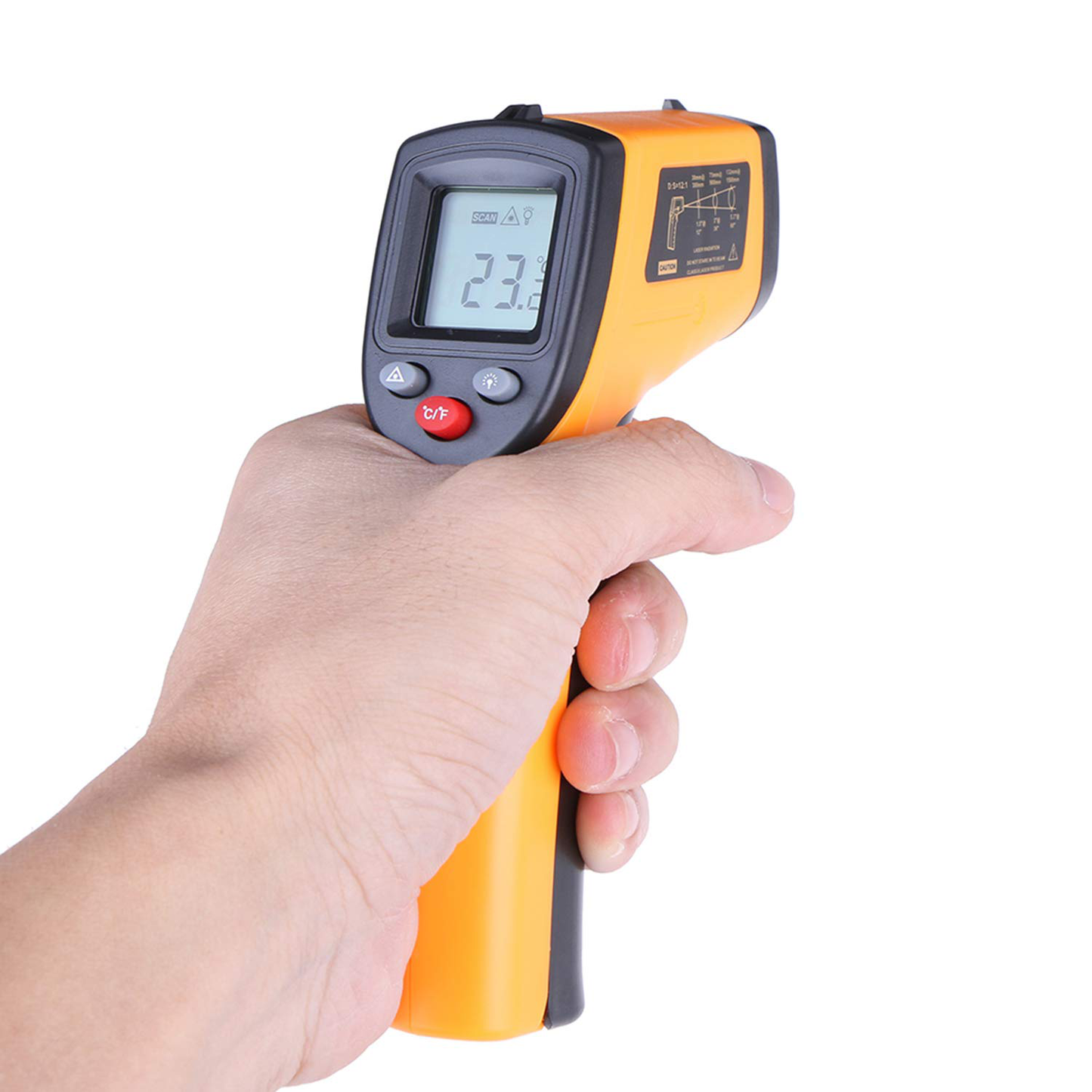 Goolrc Digital Infrared Thermometer Laser Temperature Gun -50-380°C/-58℉-716℉ Non-Contact with Backlight