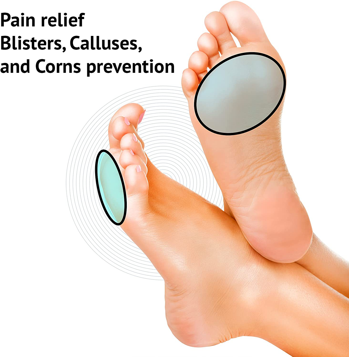 Metatarsal Pads - Gel Sleeves Forefoot Cushion Pads - Fabric Soft Foot Care Ball of Foot Cushions for Bunion Forefoot Blisters Callus Supports Metatarsalgia Pain Relief ( Black ) M