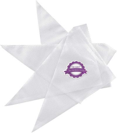 Extra Thick 100 Pack 18 Inch Disposable Piping Bag Pastry Icing Bag Cake Decorating Bags Large Size