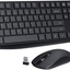 PC230 Wireless Keyboard Mouse Combo, Energy Saving, Slim Quick 2.4Ghz Cordless Full Size Computer Keyboard Silent & 3 Adjustable DPI USB Mouse Independent On/Off Switch for PC Laptop, Black