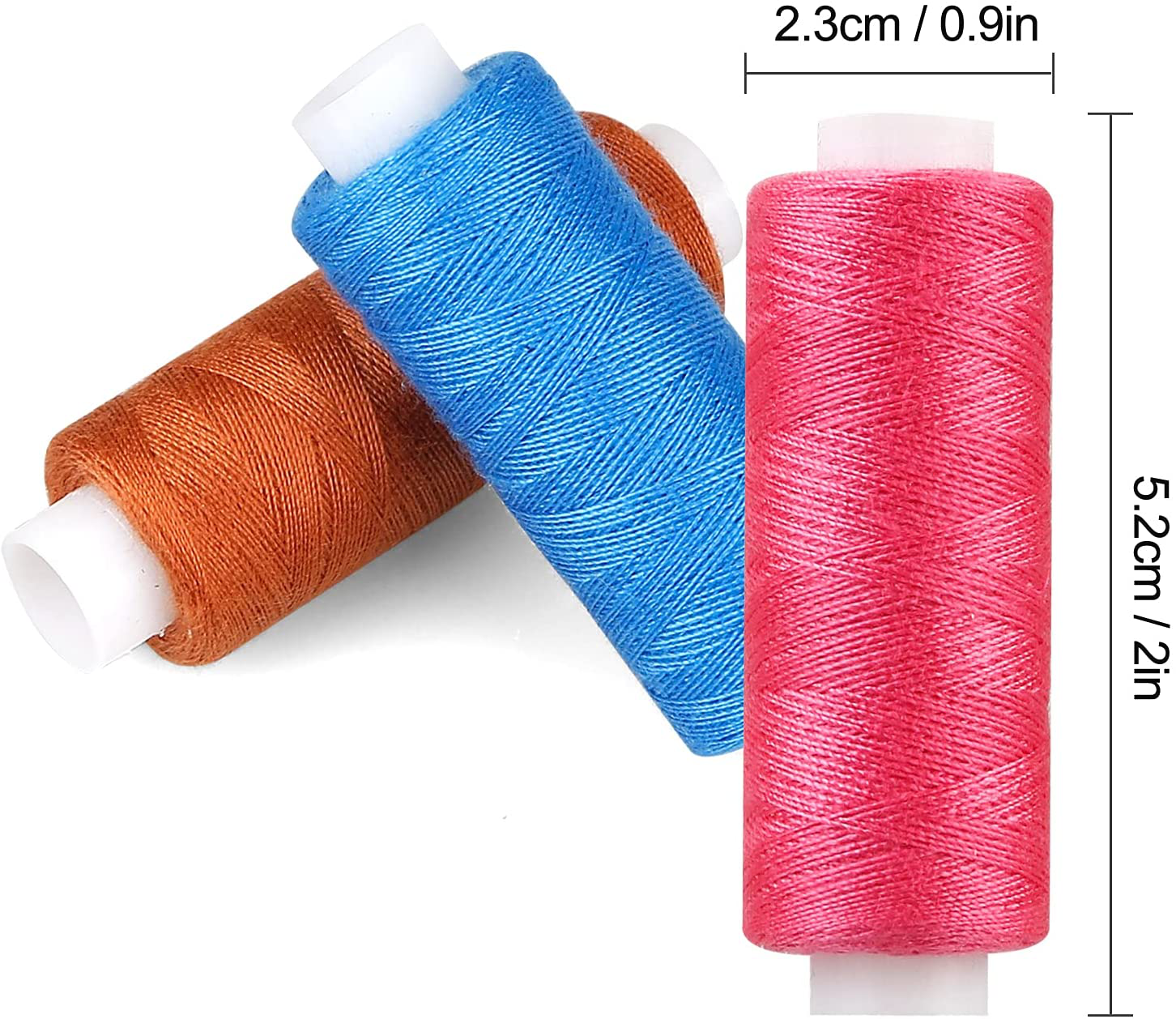 CiaraQ Sewing Threads Kits 250 Yards Per Spools for Hand Sewing & Embroidery