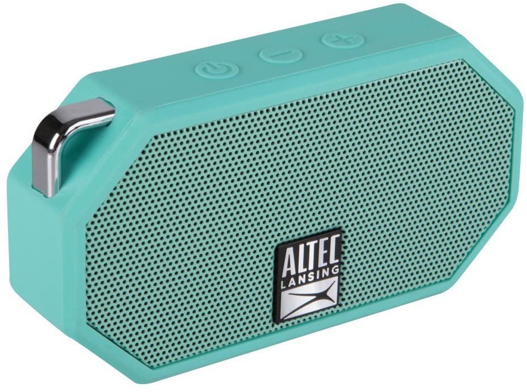 Altec Lansing Mini H2O - Wireless Bluetooth Waterproof Speaker, Floating, IP67, Portable, Strong Bass, Rich Stereo System, Microphone, 30 Ft Range, Lightweight, 6-Hour Battery, Mint (IMW257-MNT-GRP)