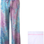 iniber Women's Comfy Pajama Pants Casual Lounge Pant Wide Leg Stretch Drawstring Palazzo with Laundry Bag