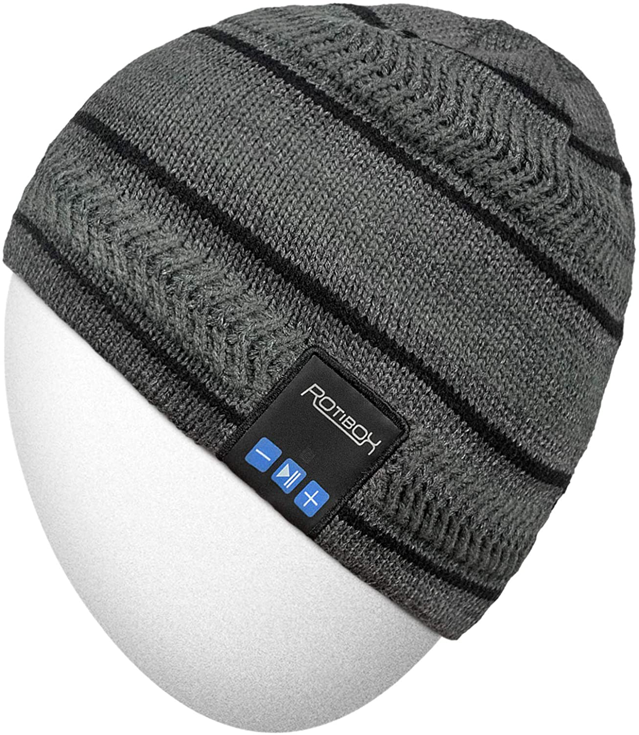 Rotibox Bluetooth Beanie Hat Wireless Headphone for Outdoor Sports Xmas Gifts
