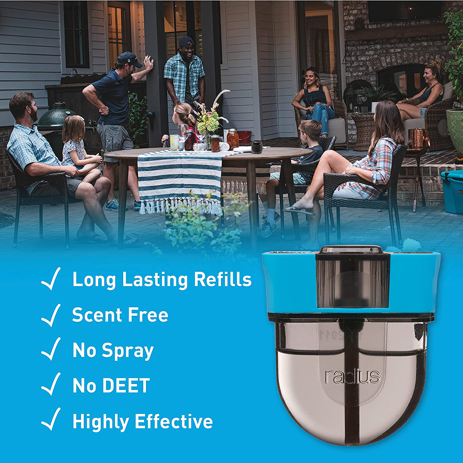 Thermacell Rechargeable Mosquito Repellent Refills; Advanced Formula Provides 20 Foot Protection Zone; Compatible with Thermacell E-Series & Radius Only; Highly Effective Mosquito Repellent