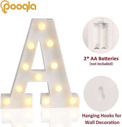 LED Marquee Letter Lights Sign, Light Up Alphabet Letter for Home Party Wedding Decoration
