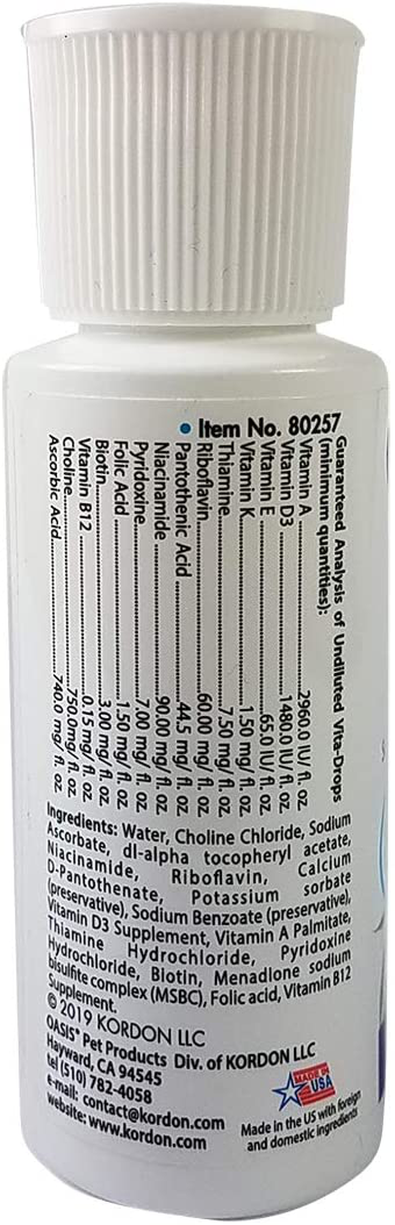 Oasis Vita-Drops Small Bird Multi-Vitamins
