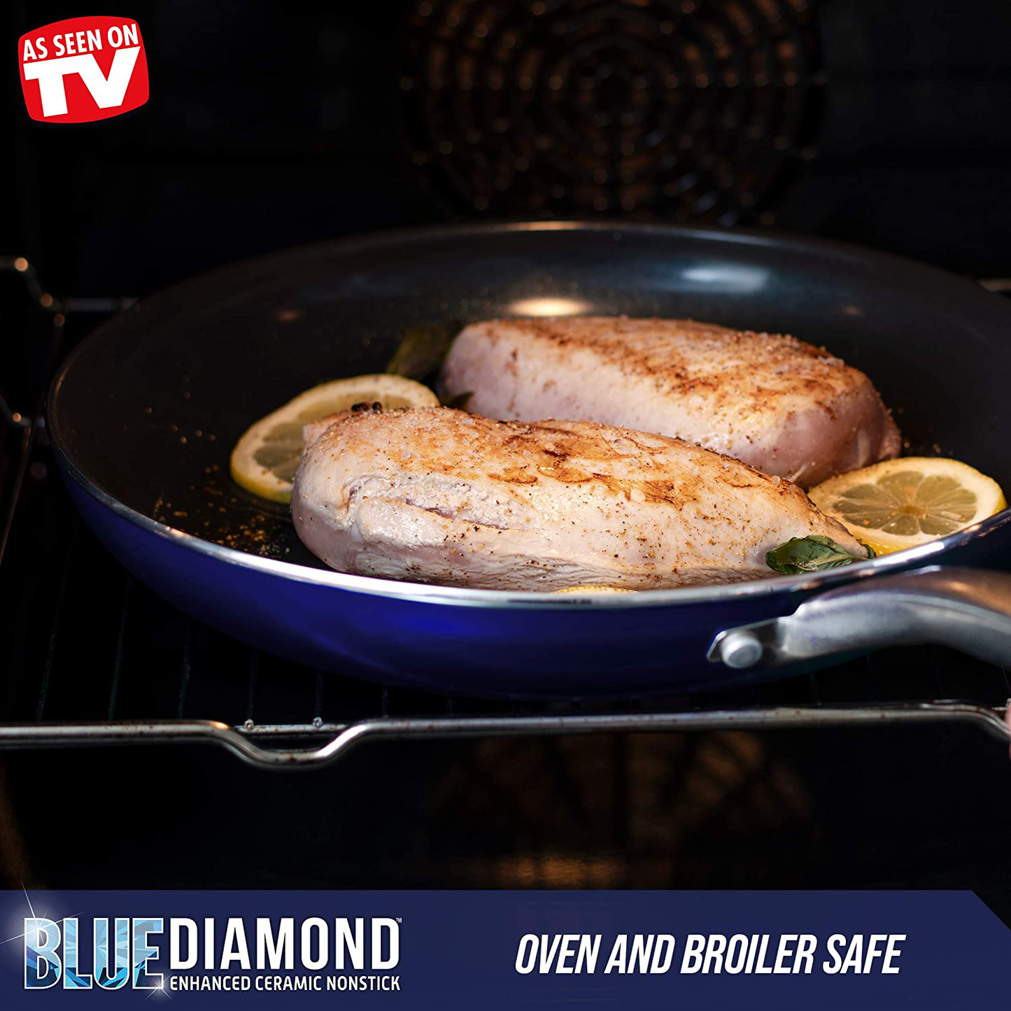 Blue Diamond Cookware Pan 9.5''& 11'', Frying Set, 11"