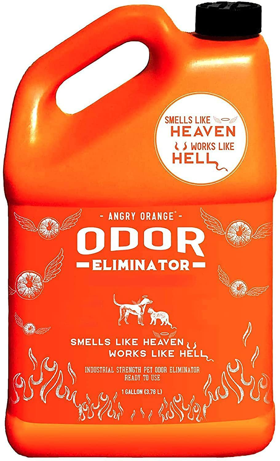 ANGRY ORANGE Pet Odor Eliminator for Home - Citrus Deodorizer for Urine Stains & Strong Smells on Carpet, Furniture, or Floors