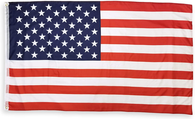 3X5 Outdoor USA American Flag, Double Stitched with Brass Grommets