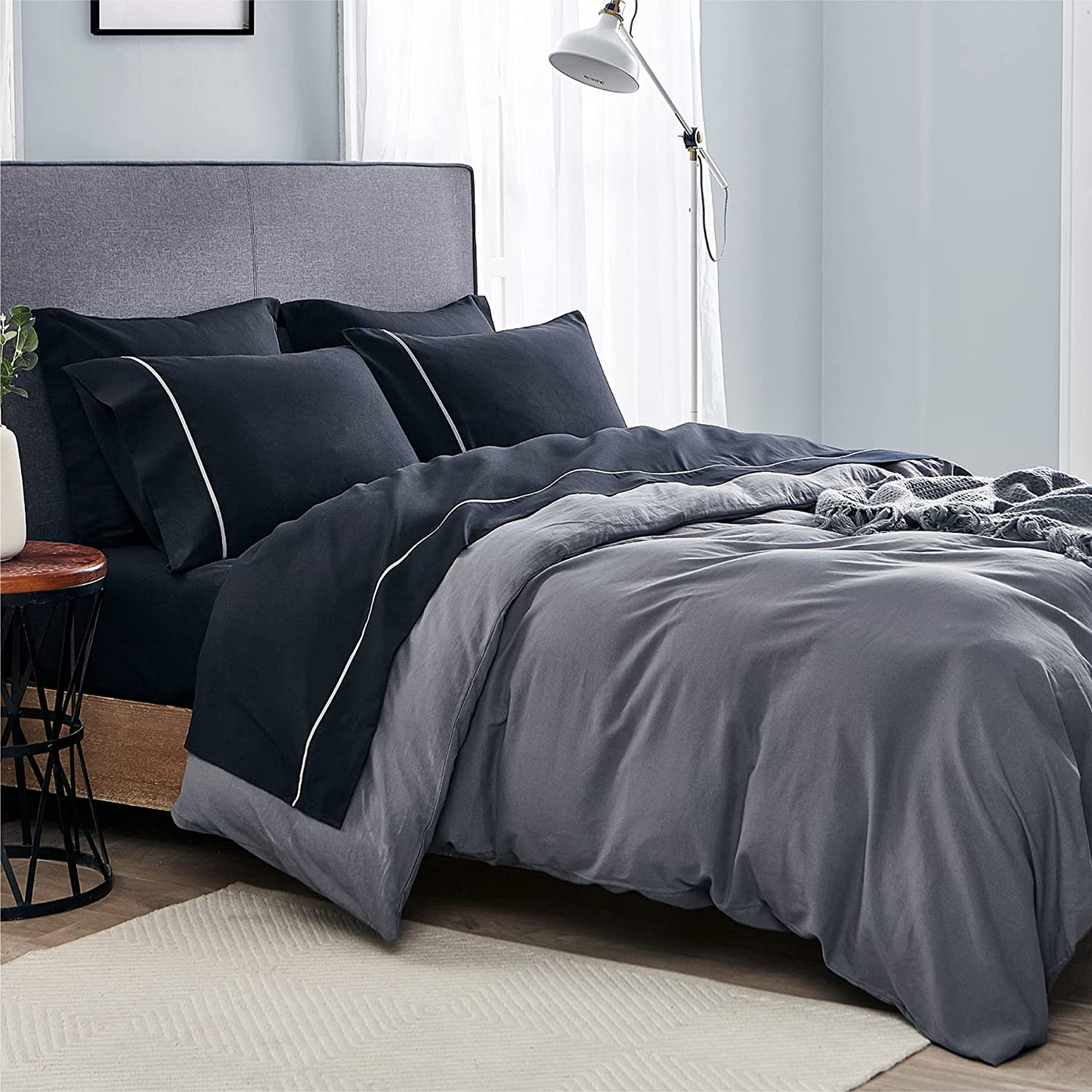 Bedsure Deep Pocket Twin Sheets Set for Kid Soft Brushed Microfiber, Wrinkle and Fade Resistant Single Bed Sheets