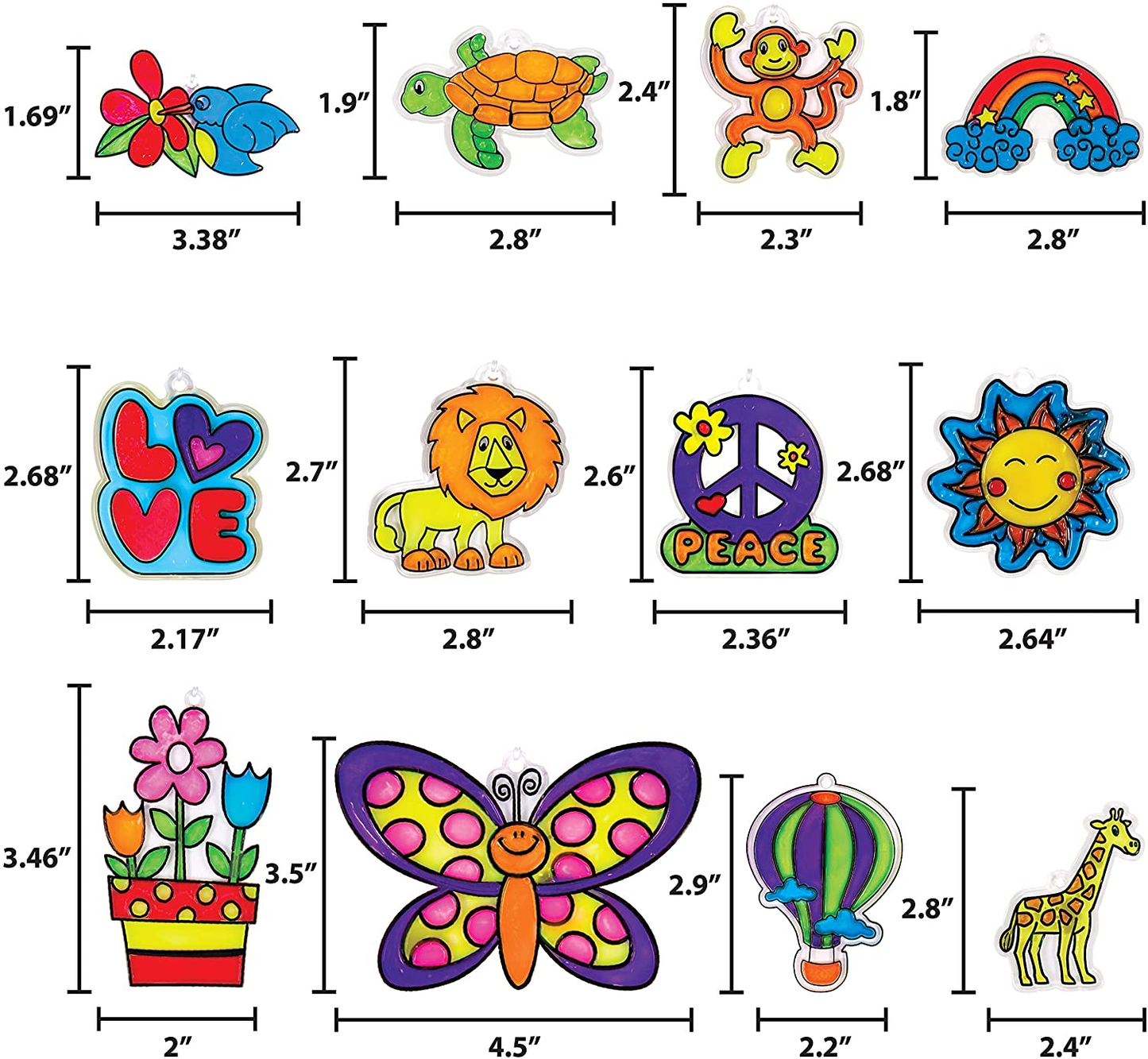 Made by Me Create Your Own Window Art - Paint Your Own Suncatchers - DIY Suncatchers - Arts and Craft Kits for Kids Ages 6, 7, 8, 9