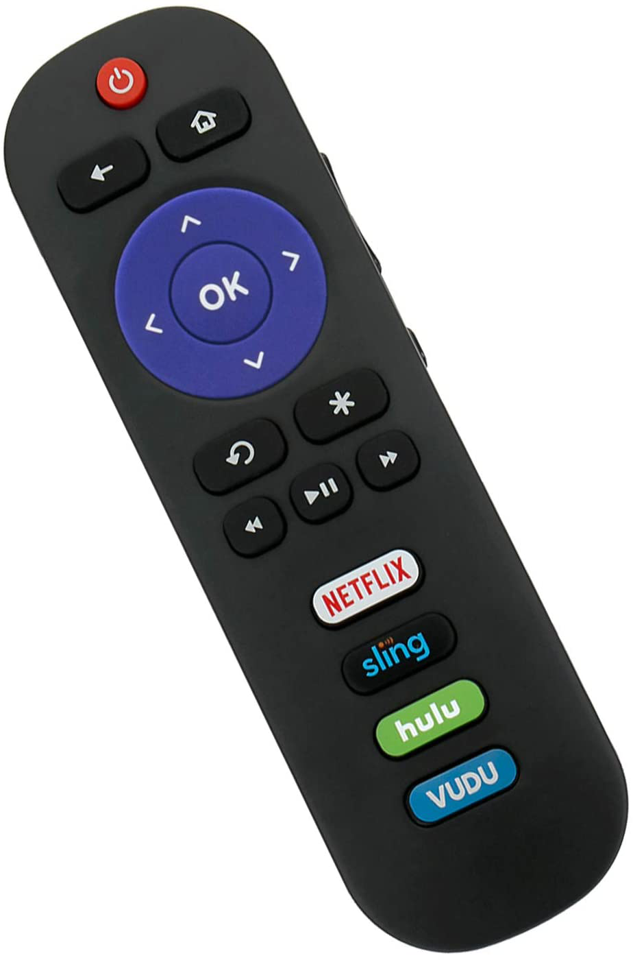 RC280 Replacement Remote Applicable for TCL Roku TV with Netflix Sling Hulu Vudu